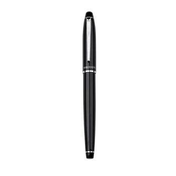 HERO 372-2 Черная авторучка с зажимом в виде щепки, ретро чернильная ручка, финансовый наконечник, 0,5 мм, Офисные школьные принадлежности, канцелярские принадлежности