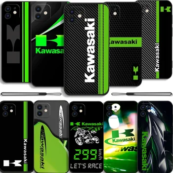 K-Kawasaki Гоночный Чехол Для Телефона Samsung Galaxy S23 S22 S21 S20 Ultra Plus FE S10 4G S9 Note 20 10 9 Plus С Ремешком