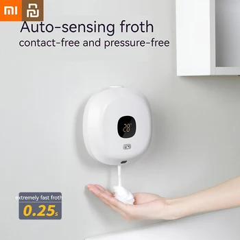 Диспенсер для мыла Xiaomi Youpin, настенный диспенсер для мыла Smart Foam для ванной комнаты, Автоматическая индукционная машина для дезинфекции рук для дома