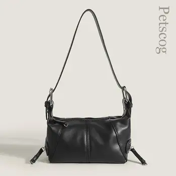Новые модные женские сумки 2022, черный карман на молнии, большая вместительная сумка для подмышек, дизайнерские роскошные женские сумки через плечо, бродяга