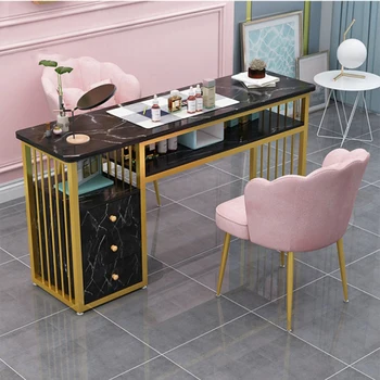Скандинавский минимализм, салонная мебель Ins, маникюрные столы, Роскошный Одиночный Профессиональный маникюрный стол, Модный маникюрный стол для салона красоты B