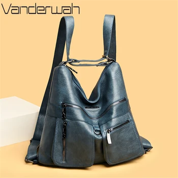 Роскошные сумки из высококачественной кожи, женские сумки, дизайнерские многофункциональные сумки через плечо для женщин, дорожный рюкзак Bolsa Feminina