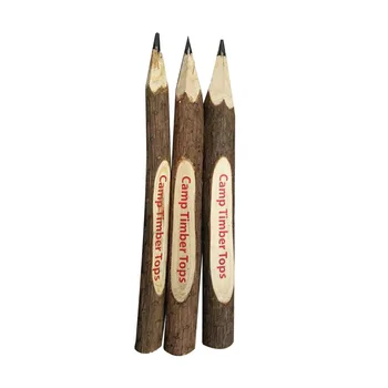 50шт Пустой Деревянной биоразлагаемой одноразовой шариковой ручки деревянный карандаш
