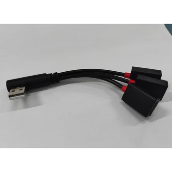 C1FB USB от 1 мужчины до 3 женщин Разъем удлинителя Адаптер для зарядки