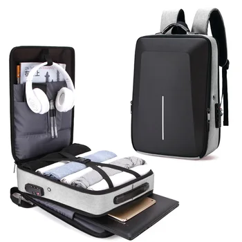 Противоугонный рюкзак с зарядкой для 15,6-дюймовых ноутбуков, Рюкзаки для мужчин, Бизнес, Повседневная работа, Водонепроницаемая дорожная сумка Mochila