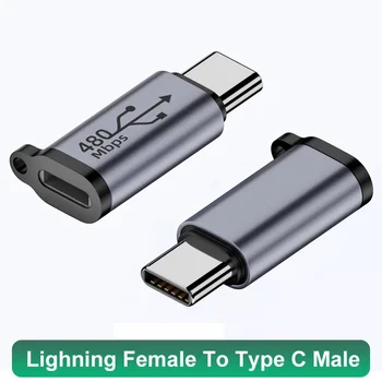 20шт USB C К Адаптеру Lightning Кабель USB C К Разъему Быстрой Зарядки IOS Конвертер Lightning Male в Type C Female Для iPhone