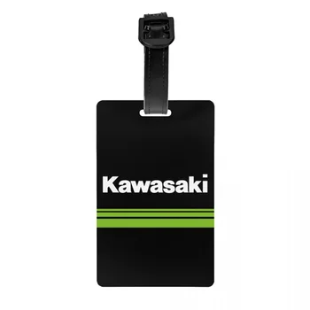 Багажная бирка для спортивных гонок на мотоциклах Kawasaki, пользовательские багажные бирки, идентификационная этикетка для защиты конфиденциальности